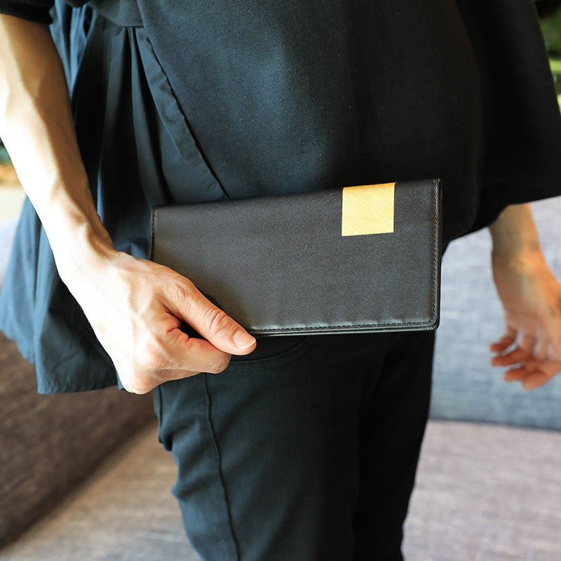 [錢包] Byobu Long Wallet（Kyoto Gold Leaf Finish）|金沖壓| Goldream Kyoto