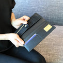 [WALLET] BYOBU LONG WALLET (KYOTO GOLD LEAF FINISH) | GOLD STAMPING | GOLDREAM KYOTO