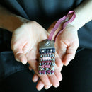 [AMULET] KAZARI KOYOROI® MINI SILVER (PURPLE GRADATION BRAID) | Art Armor| Kyoto Armor