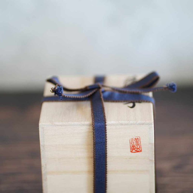 [GLASS] OLD-FASHIONED SOBA OCHOKO PAULOWNIA BOX | SATUMA VIDRO | SATSUMA CUT GLASS