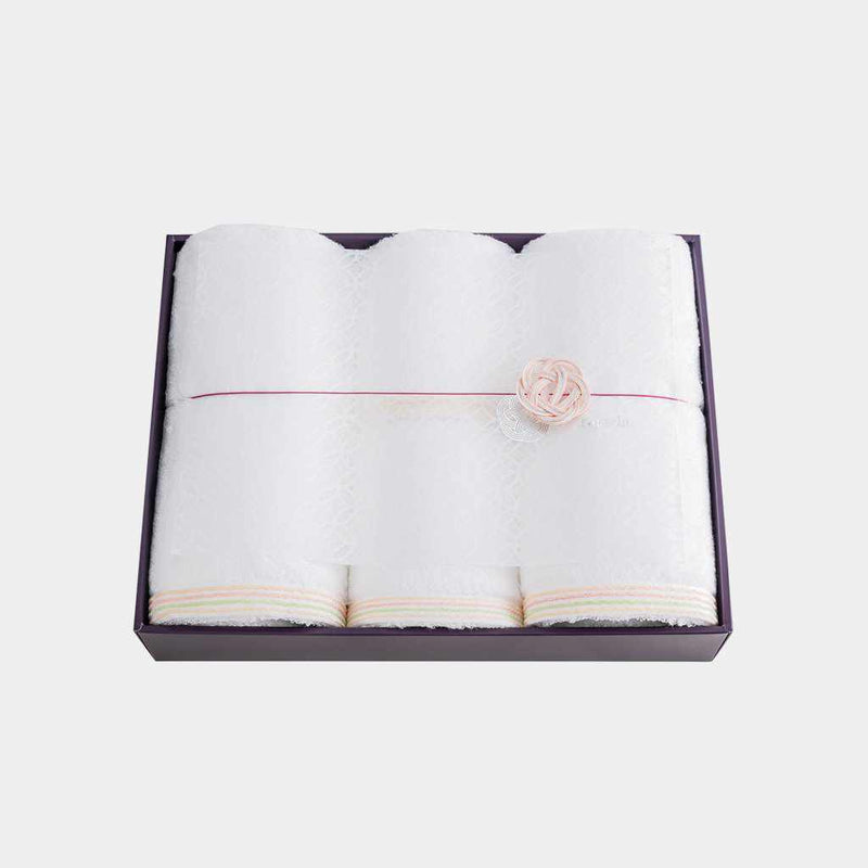 [毛巾] Sarala“EN”浴巾x 1和麵巾x 2（3件式套）| imabari毛巾