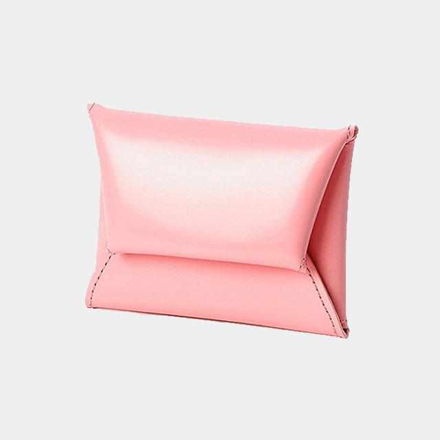 [WALLET / BAG] COIN PURSE LARGE (PEACH) | LEATHER WORK | SATORI