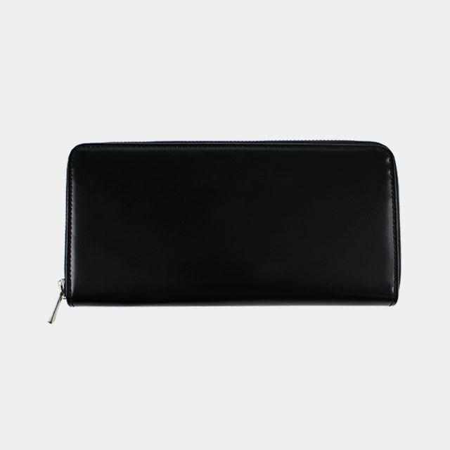 [WALLET / BAG] SMART ROUND ZIPPER WALLET (INKSTONE) | LEATHER WORK | SATORI