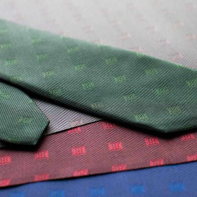 [TIE] SHAKUNONE ORIGINAL LOGO DEEP RED | JAPANESE SILK