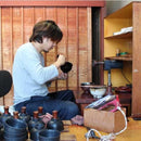 [TUMBLER / WATER BOTTLE] THERMO MUG URUSHI UMBRELLA BOTTLE BIRD AND BEAST CARICATURE (BLACK) | ECHIZEN LACQUERWARE| TAKUMIICHI