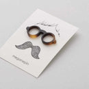 [PIN BATCH] MEGANE PIN (BROWN) THAT BECOMES A LAPEL PIN AND GLASSES HOLDER | SABAE GLASSES| TAKUMIICHI