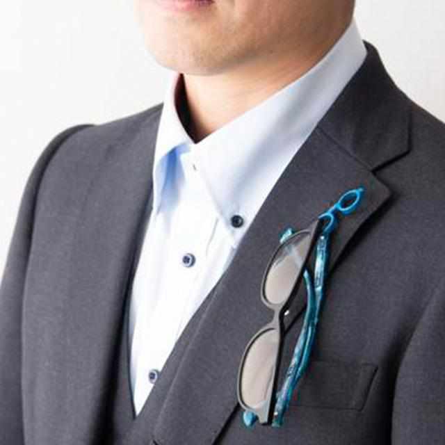 [系列] PIN批量梅格內夾（黑色），成為翻領銷和眼鏡架| echizen漆器