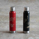 [TUMBLER / WATER BOTTLE] THERMO MUG URUSHI UMBRELLA BOTTLE BIRD AND BEAST CARICATURE (BLACK) | ECHIZEN LACQUERWARE| TAKUMIICHI