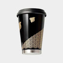 [TUMBLER / WATER BOTTLE] THERMO MUG URUSHI MOBILE TUMBLER WAVE CHIDORI (BLACK) | ECHIZEN LACQUERWARE| TAKUMIICHI