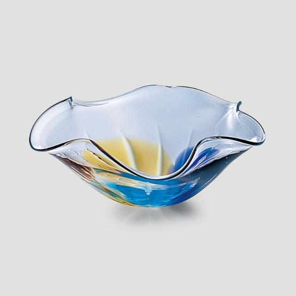 【津輕玻璃】北洋硝子 (ADERIA) 水盤・花器（摺邊）