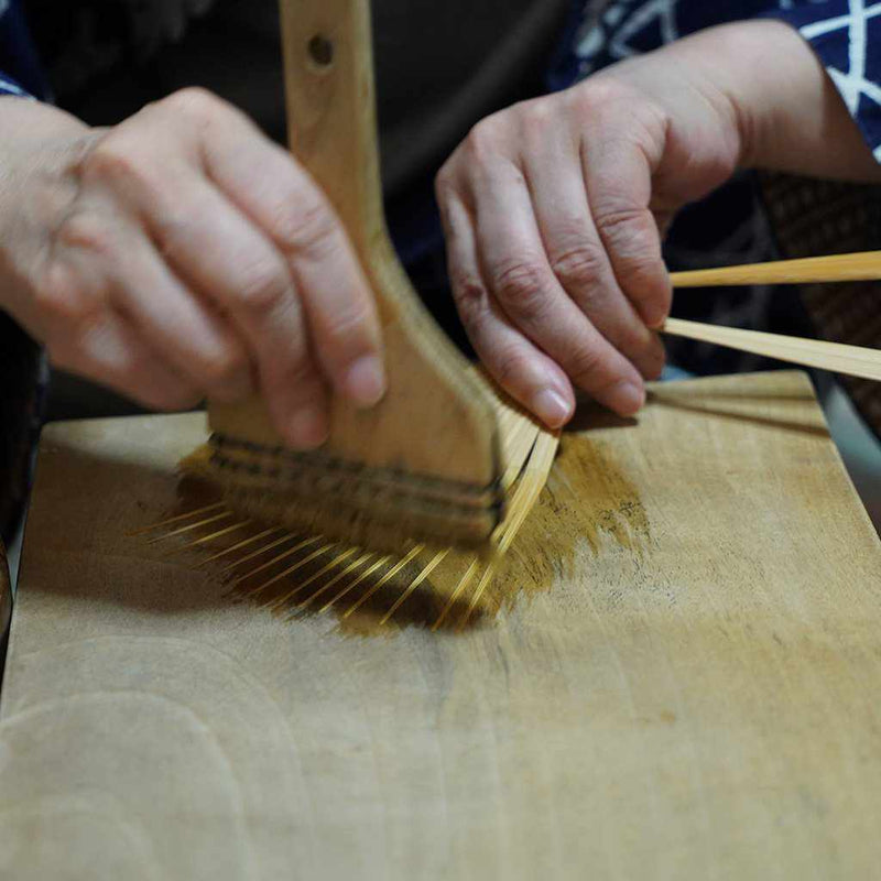 [HAND FAN] WOMAN'S DRAWING PICTURE SUMIRE WHITE KARAKI BAMBOO | UNKINDO FUKATSU HAND FAN | EDO FOLDING FANS