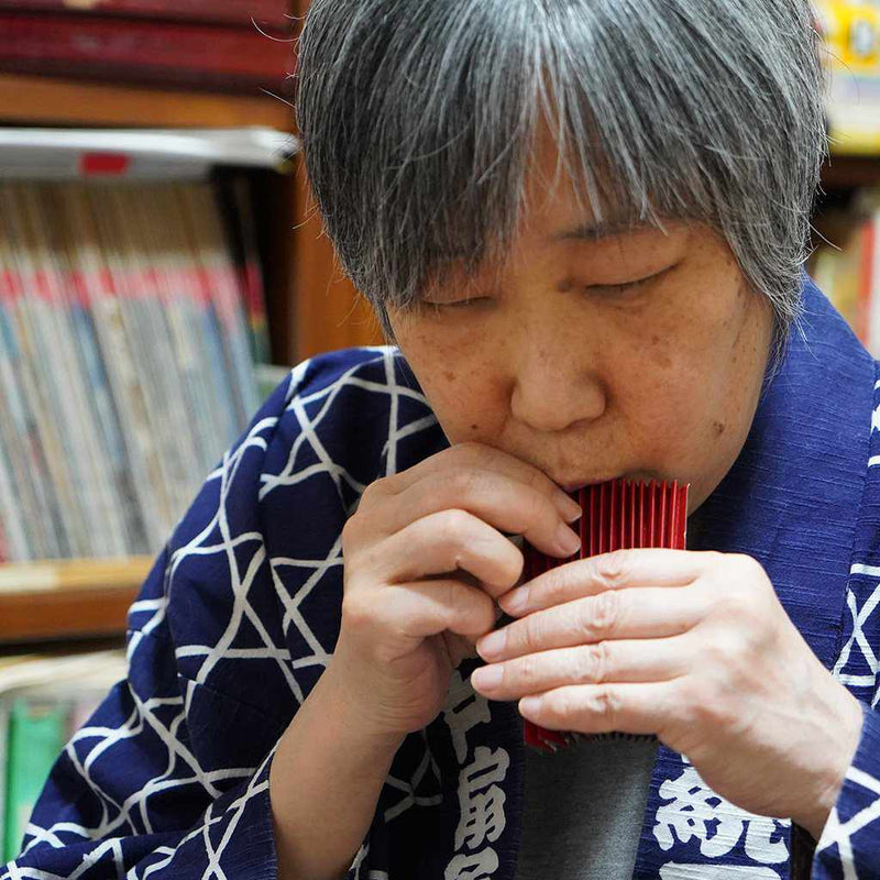 [HAND FAN] WOMAN'S ICE-BREAKING ORANGE LACQUER | UNKINDO FUKATSU HAND FAN | EDO FOLDING FANS