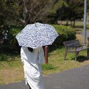 [UMBRELLA] PARASOL STAR BLUE | HAND PRINTING