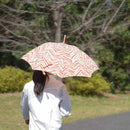 [UMBRELLA] PARASOL STAR ORANGE | HAND PRINTING