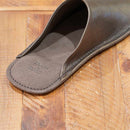 [SLIPPERS] WAXEDLEATHER (DARK BROWN) | LEATHER PROCESSING