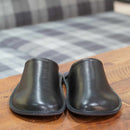 [SLIPPERS] GENUINE LEATHER (BLACK) | LEATHER PROCESSING