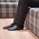 [SLIPPERS] GENUINE LEATHER (BLACK) | LEATHER PROCESSING