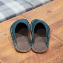 [SLIPPERS] VELOUR (NAVY) | LEATHER PROCESSING