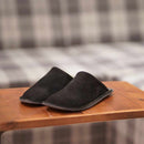 [SLIPPERS] VELOUR (BLACK) | LEATHER PROCESSING