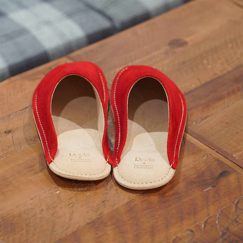 [拖鞋]雷拉維洛房間薩博 （紅色） |皮革加工