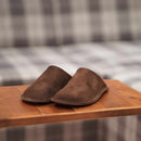 [SLIPPERS] VELOUR (DARK BROWN) | LEATHER PROCESSING