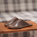[SLIPPERS] WAXEDLEATHER (DARK BROWN) | LEATHER PROCESSING