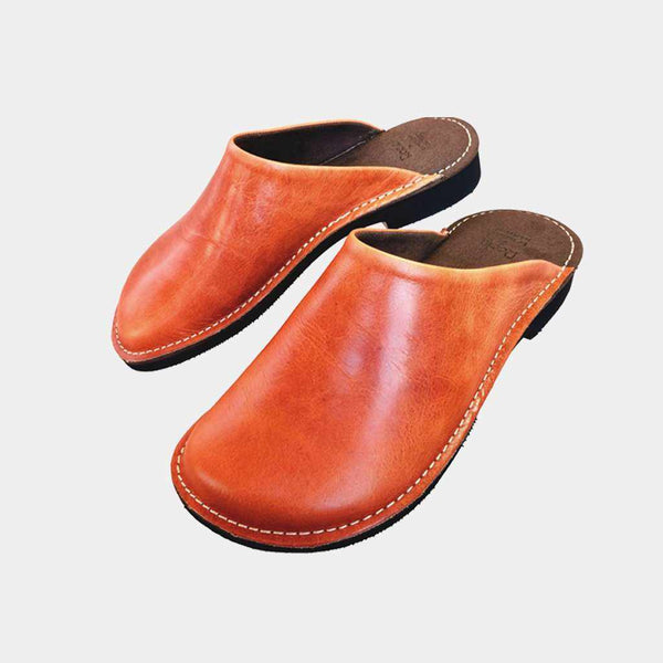 [拖鞋] Reela Wax皮革和Vibram Sole Garden Sabo（駱駝）|皮革加工