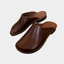 [SLIPPERS] WAXEDLEATHER (DARK BROWN) | LEATHER PROCESSING