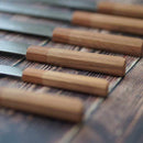 [KITCHEN (CHEF) KNIFE] HIGH CARBON STAINLESS STEEL INTERCUTTING POLISHED DAMASCUS BEEF SWORD 210MM OAK OCTAGONAL PATTERN-KAKISHIBU FINISH- | SAKAI FORGED BLADES|YAMAWAKI CUTLERY