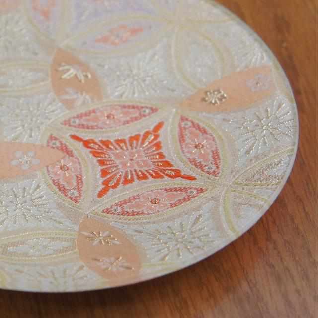 [大盤（拼盤）]盤（漢娜景泰藍）白|西津紡織品