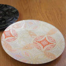 [LARGE PLATE (PLATTER)] PLATE (HANA CLOISONNE) BEIGE | NISHIJIN TEXTILES | RE:NISTA