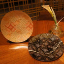 [LARGE PLATE (PLATTER)] PLATE (HANA CLOISONNE) BLACK | NISHIJIN RE:NISTA | NISHIJIN TEXTILES