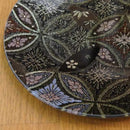 [LARGE PLATE (PLATTER)] PLATE (HANA CLOISONNE) BLACK | NISHIJIN RE:NISTA | NISHIJIN TEXTILES