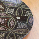 [LARGE PLATE (PLATTER)] PLATE (HANA CLOISONNE) BLACK | NISHIJIN RE:NISTA | NISHIJIN TEXTILES